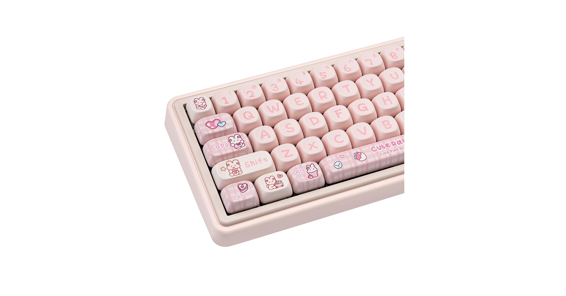 ♡ Pink ♡ Amazon.com: JOLINTAL Cute PBT 144-Key Pink Gaming Keycaps